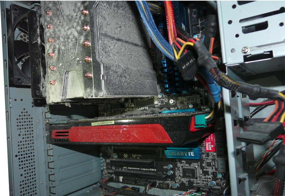 CPU chladič a grafická karta
